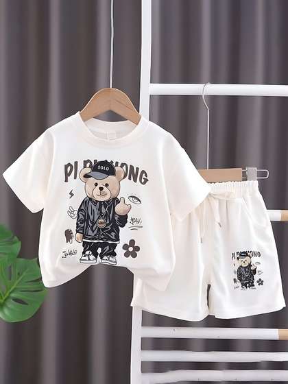 Googo Gaaga Boys Printed Top with Shorts