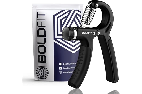 Boldfit Hand Gripper for Men & Women Hand Grip Strengthener for Forearm, Wrist & Finger Workout Fitness Equipment for Home & Gym Training