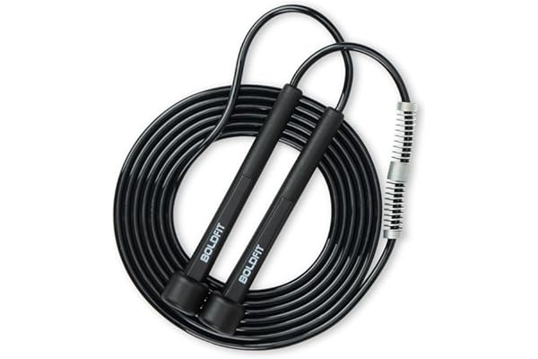 Boldfit Skipping Rope for Men and Women Jumping Rope With Adjustable Height Speed Skipping Rope for Exercise, Gym, Sports Fitness Adjustable Jump Rope