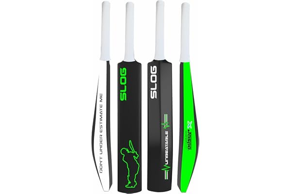 Jaspo SLOG Plastic Tennis Cricket Bat Full Size Bat (34” X 4.5” inch) for All Age Group (SLOG Cricket BAT) (SLOG)