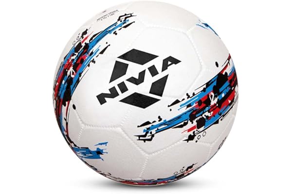 Nivia Storm Football - Size 5 (White), Rubber