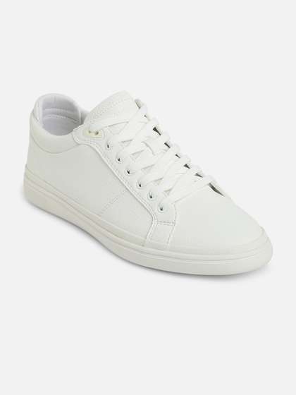 ALDO Men White solid Sneakers