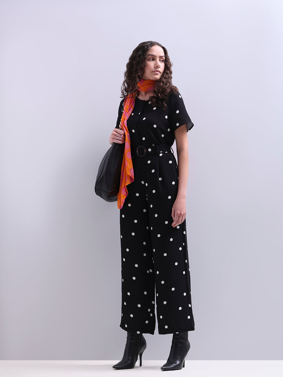 Polka Dot Wide Leg Pants