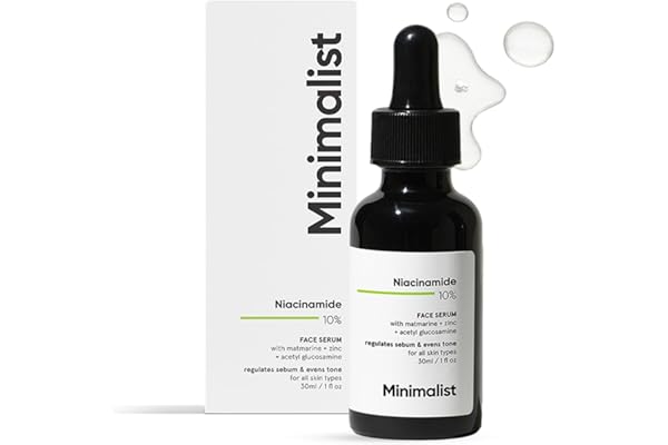 Minimalist 10% Niacinamide Serum with Zinc – Reduces Acne Marks, Controls Oil & Minimizes Pores | Vitamin B3 for Blemish-Free, Clear Skin | For Oily & Acne-Prone Skin (30 ml)