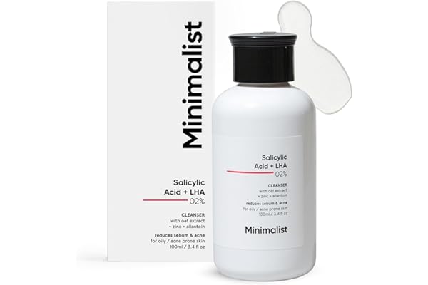 Minimalist Anti-Acne Salicylic Acid 2% Face Wash For Oily & Acne Prone Skin | With LHA for Pore Cleansing, Oil Control & Sebum Regulation | Cleanser for Women & Men | 100 ml