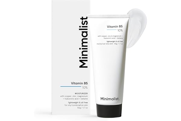 Minimalist Dehydrated Skin Moisturizer with 10% Vitamin B5 for Oily & Acne-Prone Skin | Oil-Free Hydration & Lightweight Gel Formula for Damaged Barrier Repair | Fast-Absorbing & Non-Sticky Lightweight Winter Cream For Women & Men| 50 grams