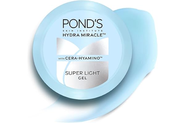 Pond's Super Light Gel Oil Free Face Moisturizer 200 g | With Cera-Hyamino for Ultimate Soft Smooth Skin - Daily Use
