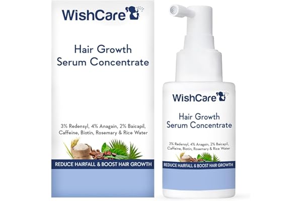 WishCare Hair Growth Serum For Scalp | 94% Saw New Hair Growth | Redensyl & Rosemary Oil | 100% Saw Hairfall Reduction | In-Vivo Tested | For Men & Women | 30ml